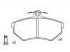 Bremsbelagsatz, Scheibenbremse Brake Pad Set:357 698 151 B