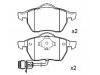 刹车片 Brake Pad Set:4A0 698 151