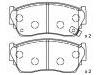 Bremsbelagsatz, Scheibenbremse Brake Pad Set:D1060-50Y90