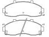 Pastillas de freno Brake Pad Set:0K72A-33-28Z