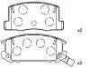 Bremsbelagsatz, Scheibenbremse Brake Pad Set:04466-17010