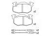 Bremsbelagsatz, Scheibenbremse Brake Pad Set:95 659 340