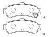 Bremsbelagsatz, Scheibenbremse Brake Pad Set:44060-0M890