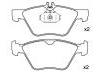 Bremsbelagsatz, Scheibenbremse Brake Pad Set:002 420 50 20