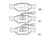 тормозная кладка Brake Pad Set:9947996