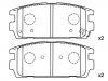 Bremsbelagsatz, Scheibenbremse Brake Pad Set:58302-H1A00