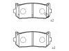 Pastillas de freno Brake Pad Set:0K2FC-26-28Z