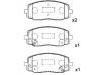 Bremsbelagsatz, Scheibenbremse Brake Pad Set:58101-07A10