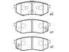 тормозная кладка Brake Pad Set:53302-M2A01