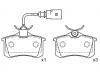 тормозная кладка Brake Pad Set:7M3 698 451