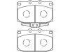 Bremsbelagsatz, Scheibenbremse Brake Pad Set:FDZ3-33-28Z