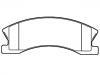 Plaquettes de frein Brake Pad Set:5093183AA