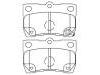 тормозная кладка Brake Pad Set:04466-22190